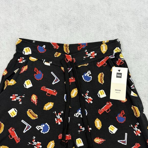 SAXX Snooze Men’s Relaxed Fit Modal Lounge Pants Black Size S Ultra Soft NWT - Picture 8 of 13